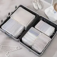 Foldable Storage Bag with Divided Interior Mesh Fabric Organizer Containers Large Stackable for Closet Suitcase Bedroom Travel 2