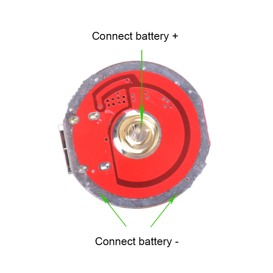 26mm Type C USB 2.5-4.2V Stepless Dimming Driver Board Middle Touch Switch USB C Charge Port T6 L2 3V P50 LED Flashlight