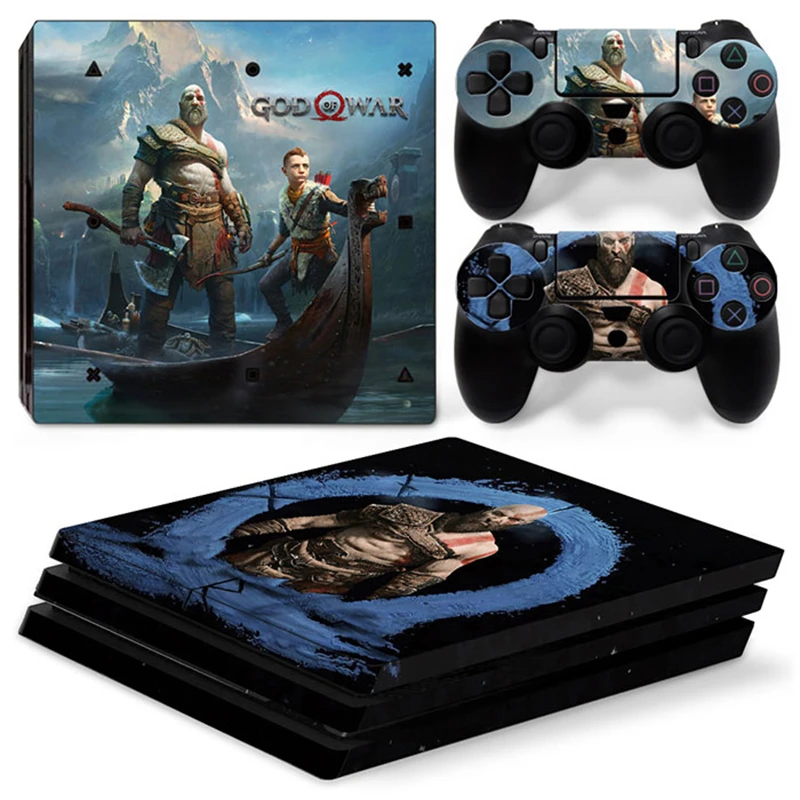 God Of War Game Ps4 Pro Slim Skin Sticker Decalcomania Cover Per Console Ps4 E 2 Controller Ps4 Pro Slim Skin