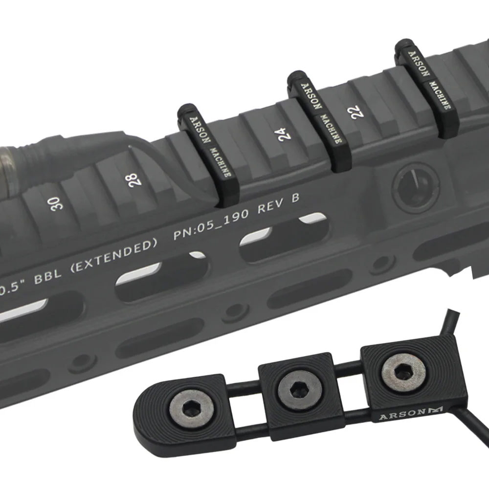 3pcs/ Set MLOK Wire Guide System Cable Management Rail Cover Handguard