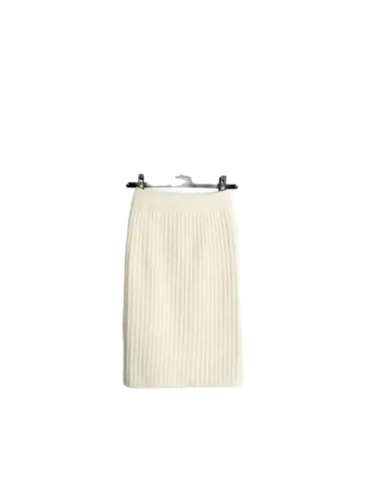 1 pz/lotto stile coreano 60-80 CM Elastico in vita Gonne Delle Donne Autunno Inverno Caldo Lavorato A Maglia Gonna Dritta 1