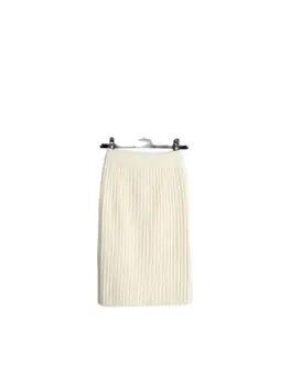 1 pz/lotto stile coreano 60-80 CM Elastico in vita Gonne Delle Donne Autunno Inverno Caldo Lavorato A Maglia Gonna Dritta 1