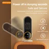 Remote Control Heater 1200W Desk Heater for Room LCD Touch Screen Display Fast Space Heating Two Gears Timeable Electric Heaters 3