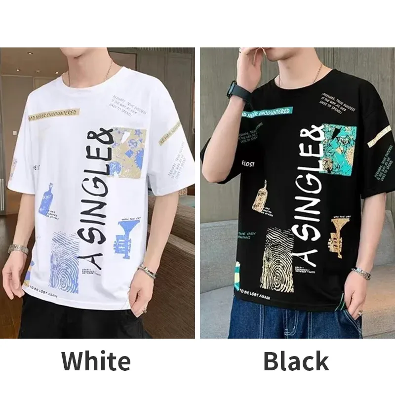 Pack of 2 Men t-shirts 2025 Summer Thin Quick Drying Sports Beach Casual oversize Tshirt Student Outdoor Couple Short-sleeve Tee