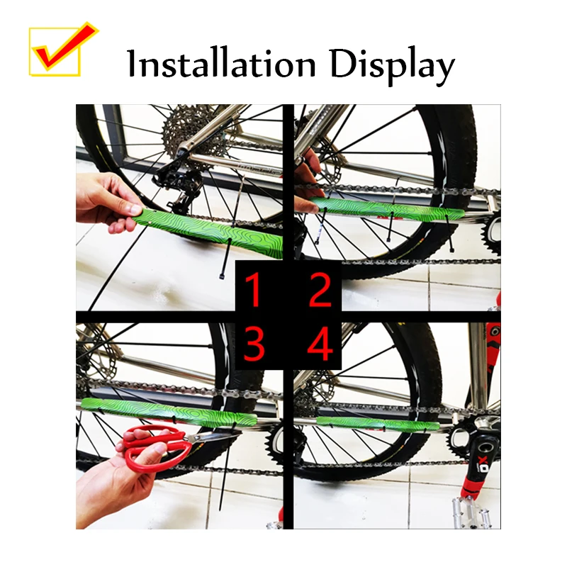 Fafeicy protecteur de roue de chaîne de vélo Housse de protection pour