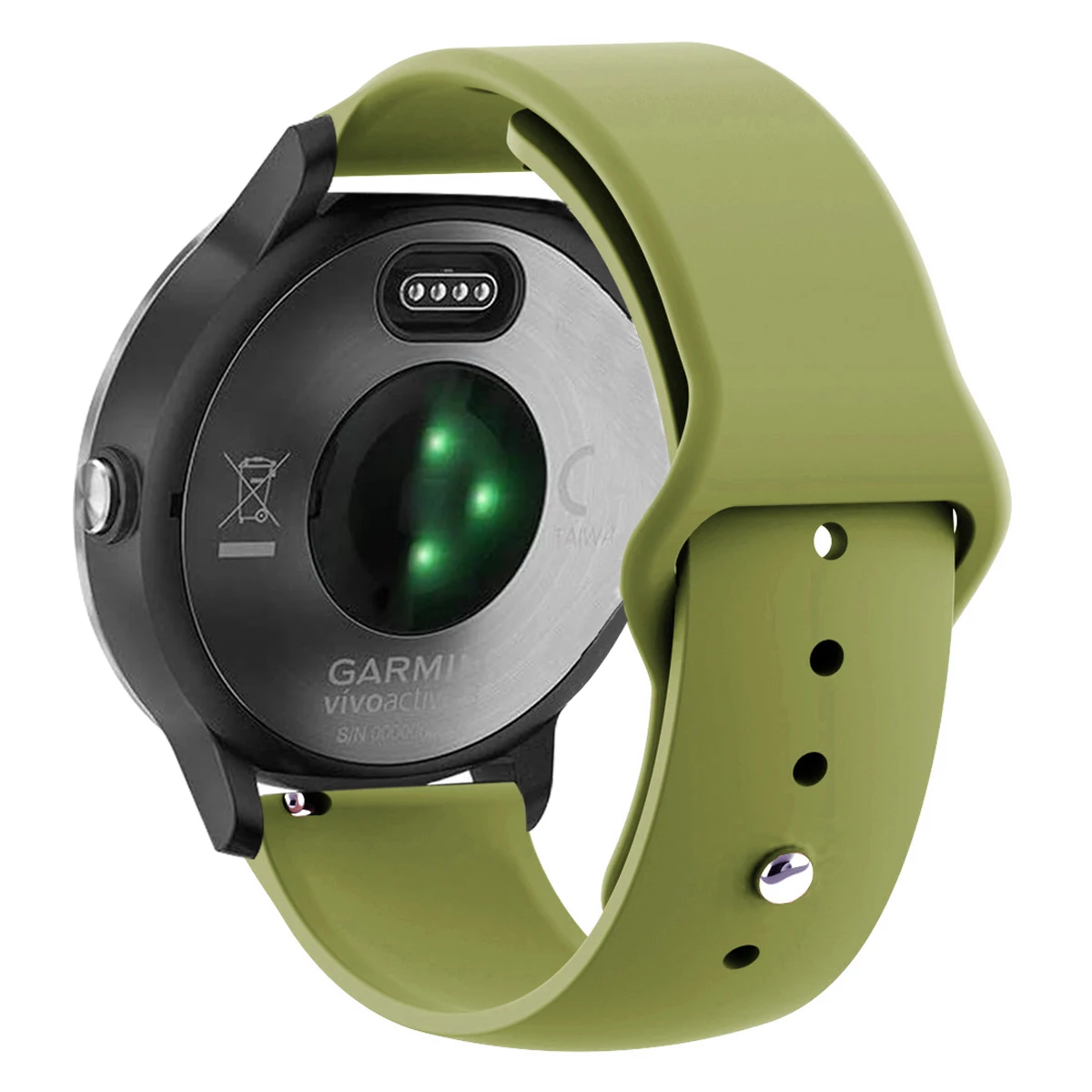 Silicone Strap Wristband Bracelet for Smartwatches (20mm 22mm)