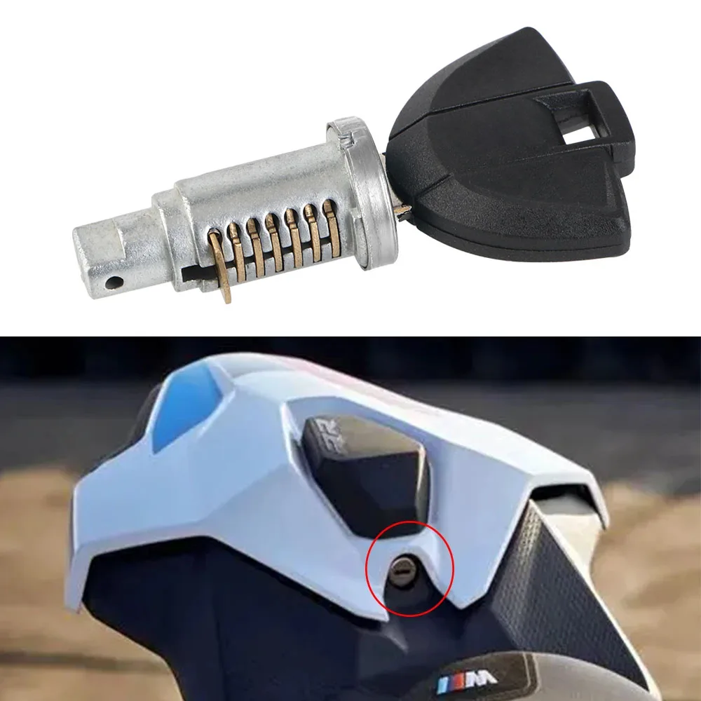 Lock Motorcycle Rear Final Seat Lock Core Key For BMW S1000RR S1000R 2015- Motorcycle Rear Hump Hump
