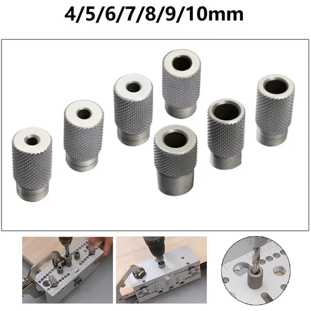 1PC Drill Sleeve Bushing Stainless Steel Dowelling Jig Wood Drilling Guide Locator 4/5/6/7/8/9/10mm For Woodworking Drill