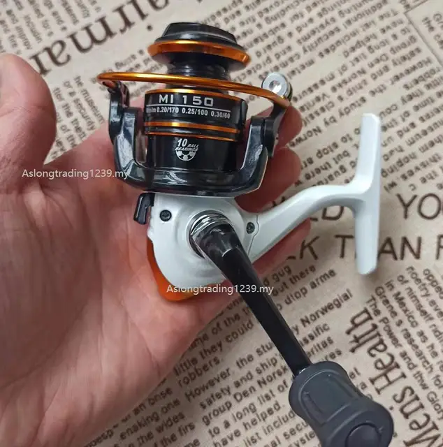 Spinning Reel 200 Series With Line Mini Fishing Reel Electric Plating  Plastic Rock Fishing Rod Spinning Reel, Comes With 50m Fishing Line,  Suitable For Jigging Rods, Raft Rods, Straight Handle Lure Rods