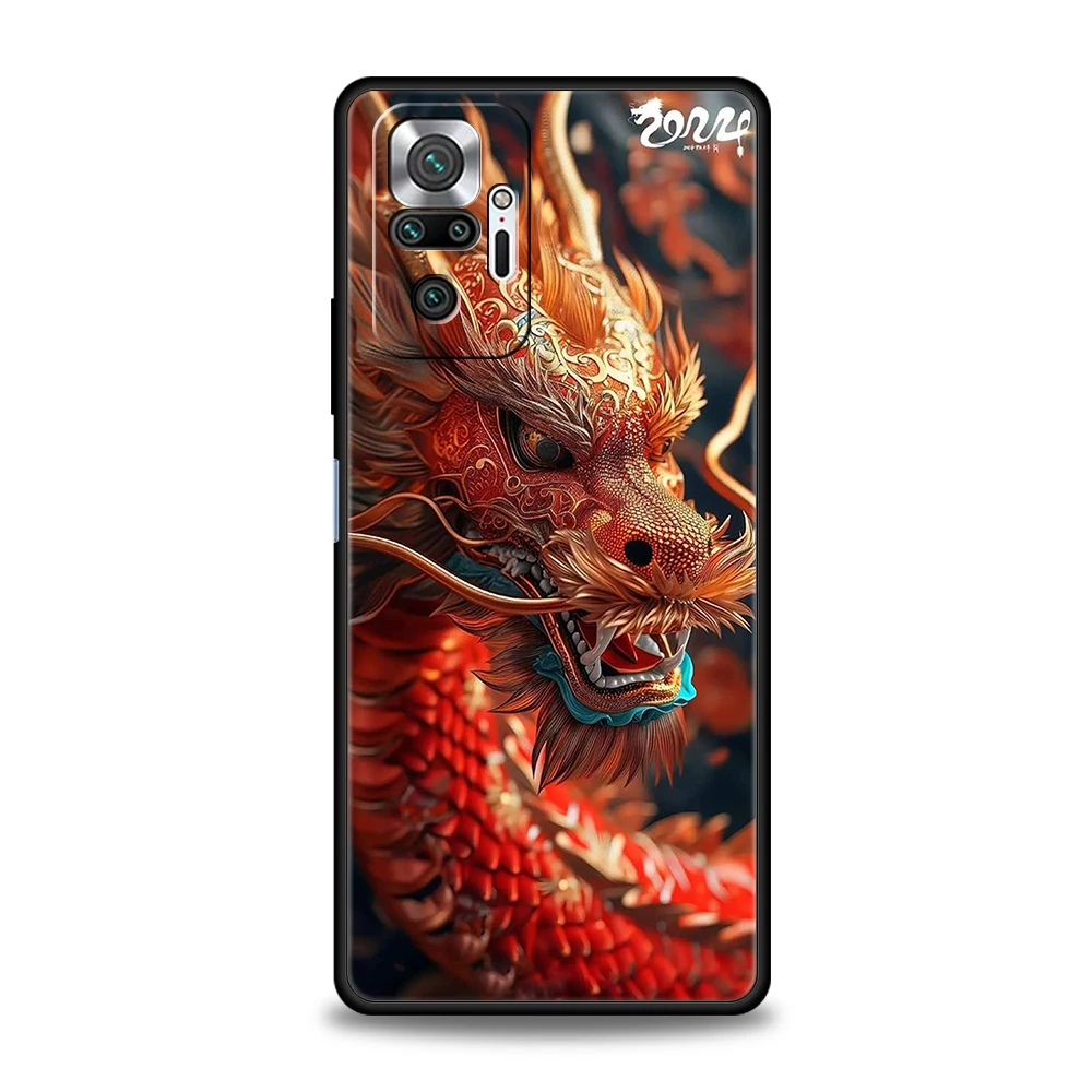 Cartoon Dragon Handy hülle Abdeckung für Redmi 13c 10c Note 13 12 10 11 Pro plus 7 8t k40 k50 Gaming Pro plus 5g Soft shell Capas Tasche – Detail 3