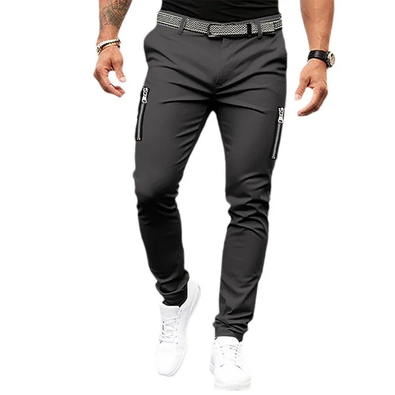 Men's Cargo Pants 100% Cotton Trousers Mens Pants Casual Trousers Plain Comfort Breathable Outdoor Daily Going Out Joggers Pants