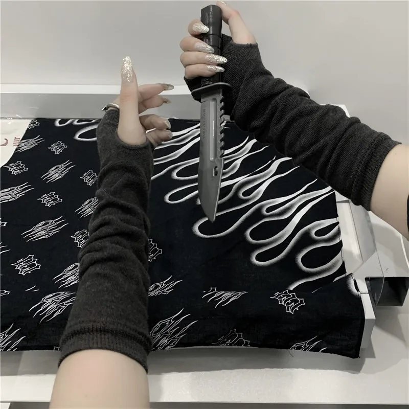 Fishnet Fingerless Gloves for Women Party
