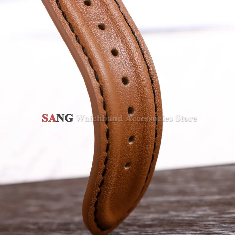 Calfskin Leather Quick Release Retro Watch Band - Business Style Wristband