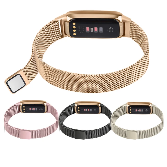 Metal Band For Fitbit Luxe Wrist Strap For Fitbit Luxe Stainless Steel  Watch Bracelet Diamond Loop Adjustable Replacement Belt - AliExpress