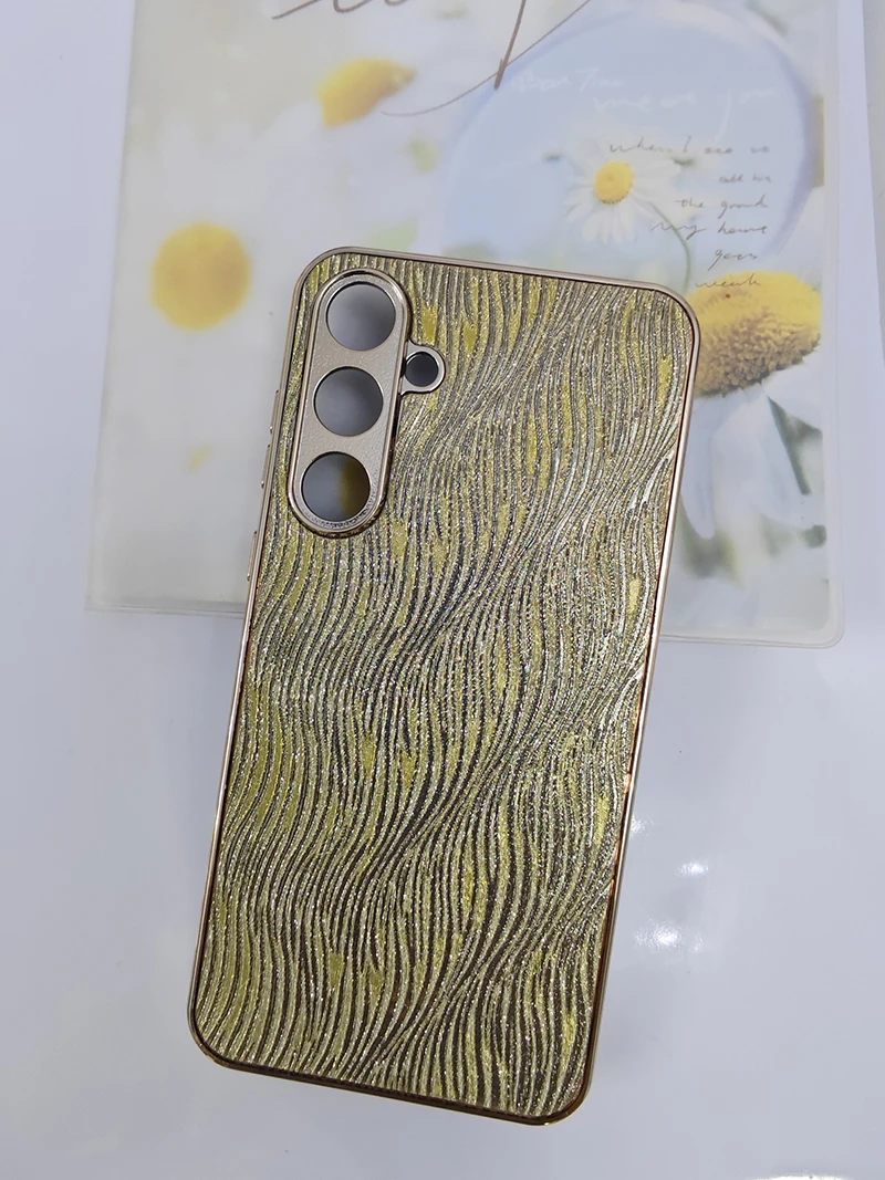 Luxury Electroplated Bling Glitter Rose Phone Cover - Shockproof Hard PC Case