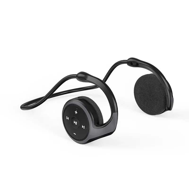 Wearable MP3 Headset Bluetooth Radio MP3 Music Player Sport Bluetooth Headphone Wireless Earphones Support TF Card Microphone
