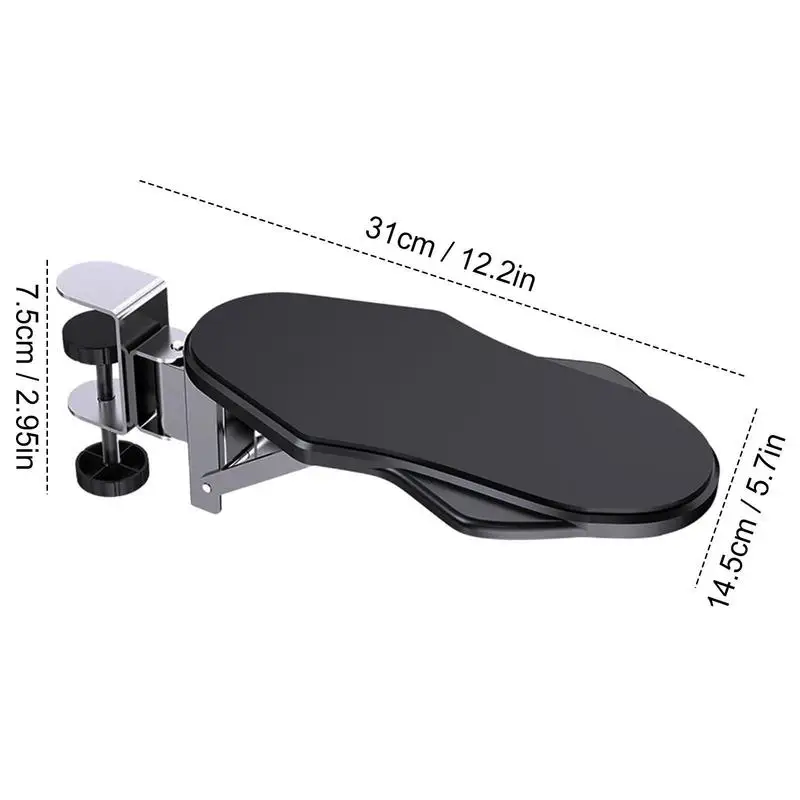 Mão Ombro Proteger Mousepad Board Anexável Desk Pad Braço Suporte Mesa de Computador Mouse Braço Descanso de Pulso Extensão Desktop - Imagem 2