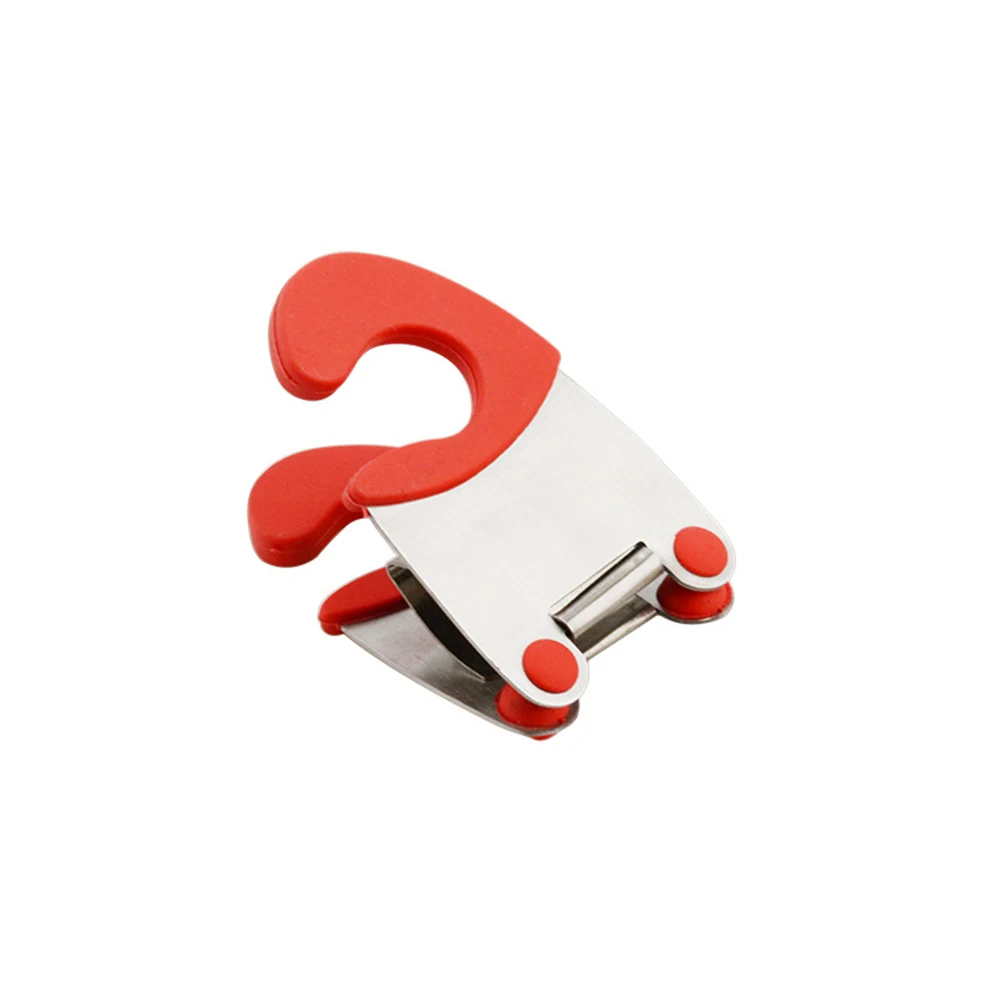 Stainless Steel Pot Side Clips Anti-scalding Spoon Holder Kitchen Gadgets Rubber Kitchen Gadgets Soup Pot Fixing Clip kitchen utensil holder kitchen accessories kitchen organizer kitchen tool kitchen holder clip silicone kitchen holder kitchen anti scald holder