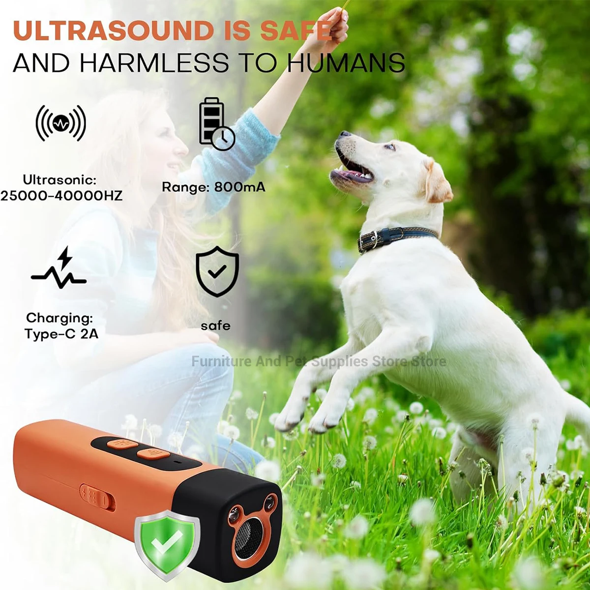 Ultrasonic Dog Repeller and Bark Control Device 4