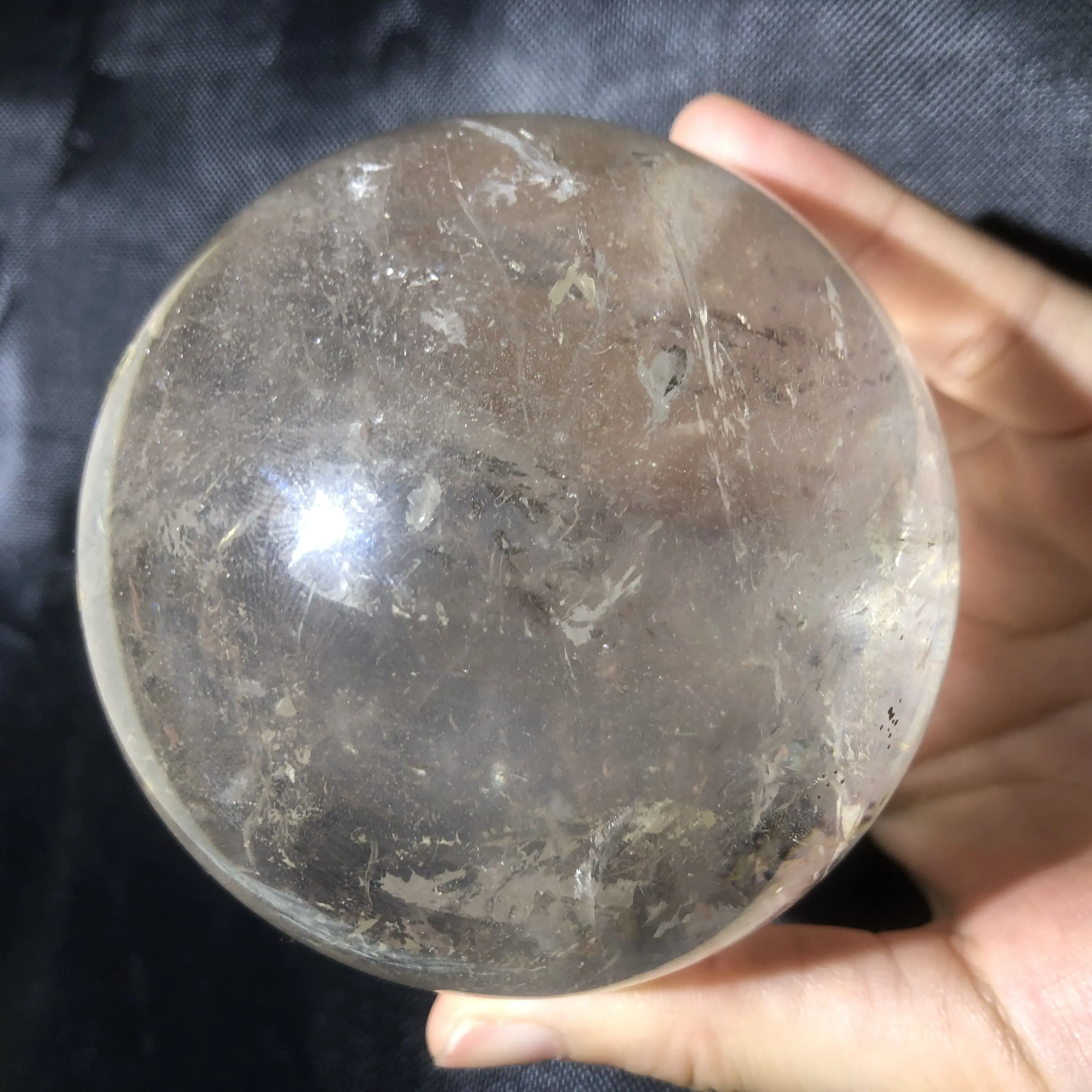 

Natural clear quartz Drifting Sand paragenesis Water Gall Gemstone Mineral Energy Raw Guardian Stone Reiki Crystal sphere ball