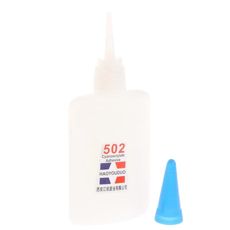 1pc 502 Super Glue Instant Quick Dry Cyanoacrylate Strong Adhesive Quick Bond Leather Rubber Metal Office Supplies Fast Glue 5