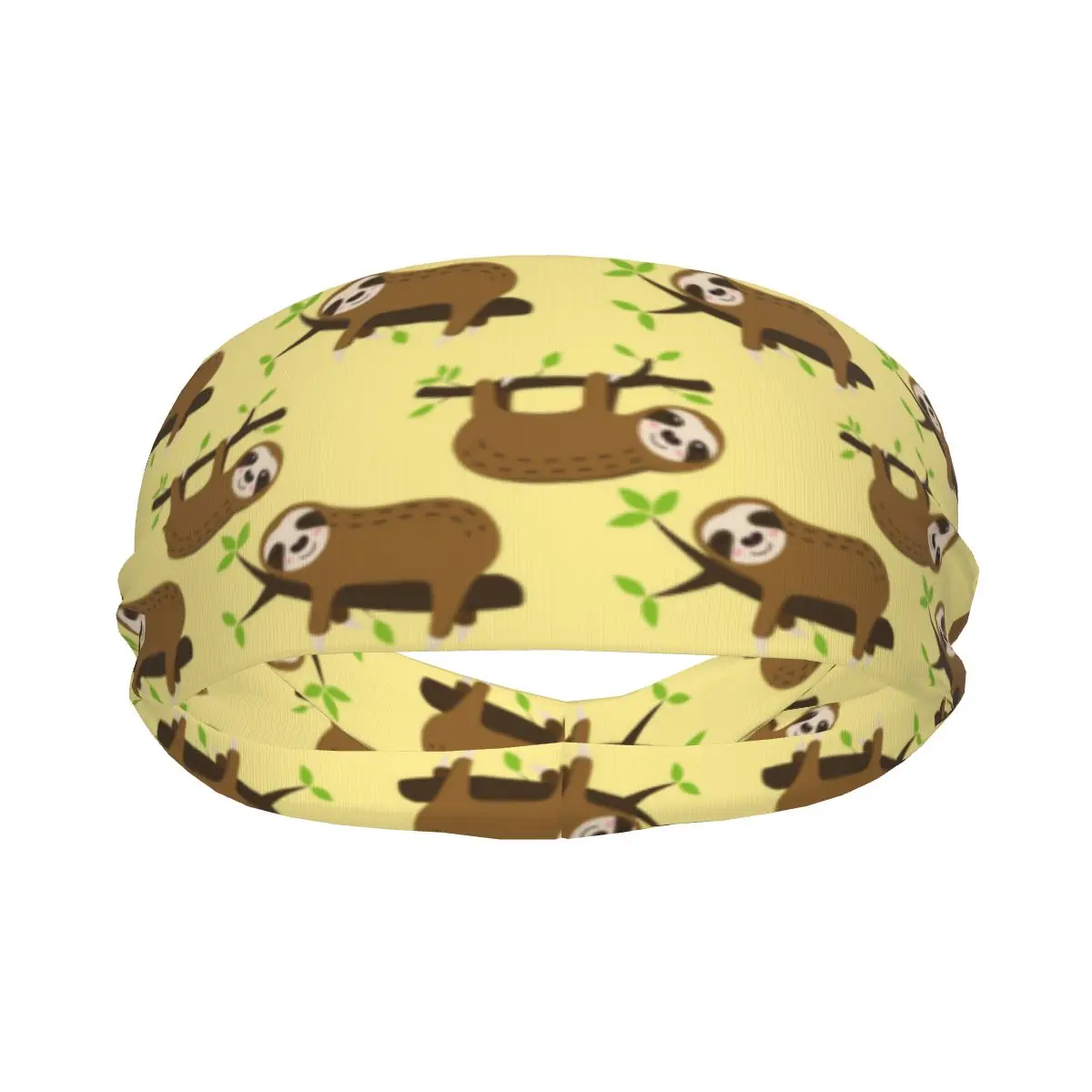 

Sports Sweatband Breathable Headband Sweat Hair Head Band Cartoon Sleeping Sloth Yoga Headband