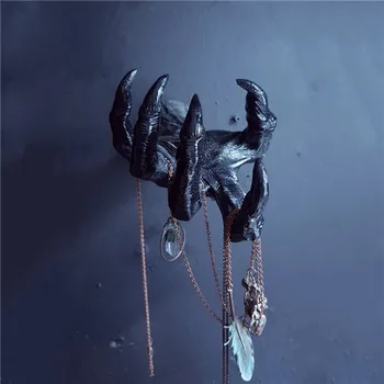 La main de la sorcière tenture murale Simulation mains Statue 3d décoratif résine Art main ouverte Sculpture 1-0р Для Д®ма 1