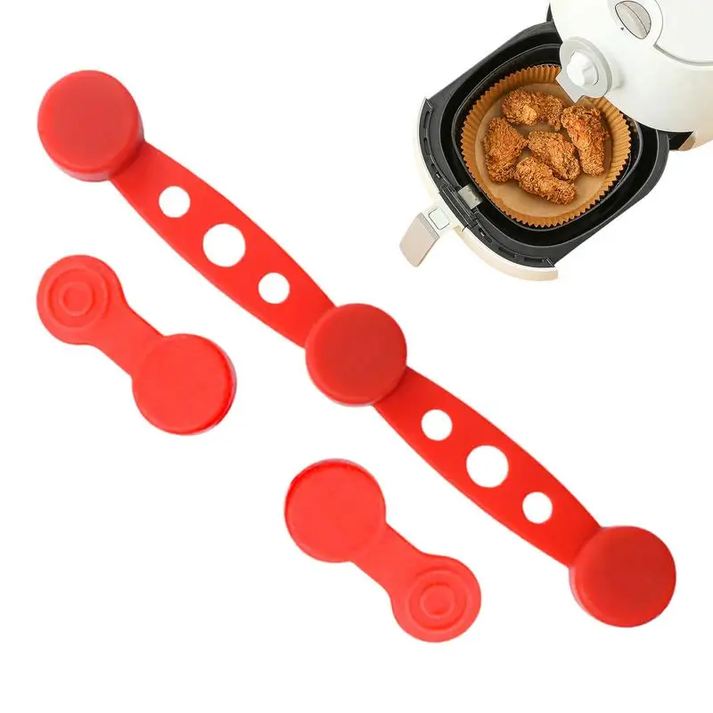 Air Fryer Magnets for Parchment Paper Silicone Magnet Buckle Air Fryer Accessories Liner Holder Replacement Parts Prevent Paper air fryer accessories