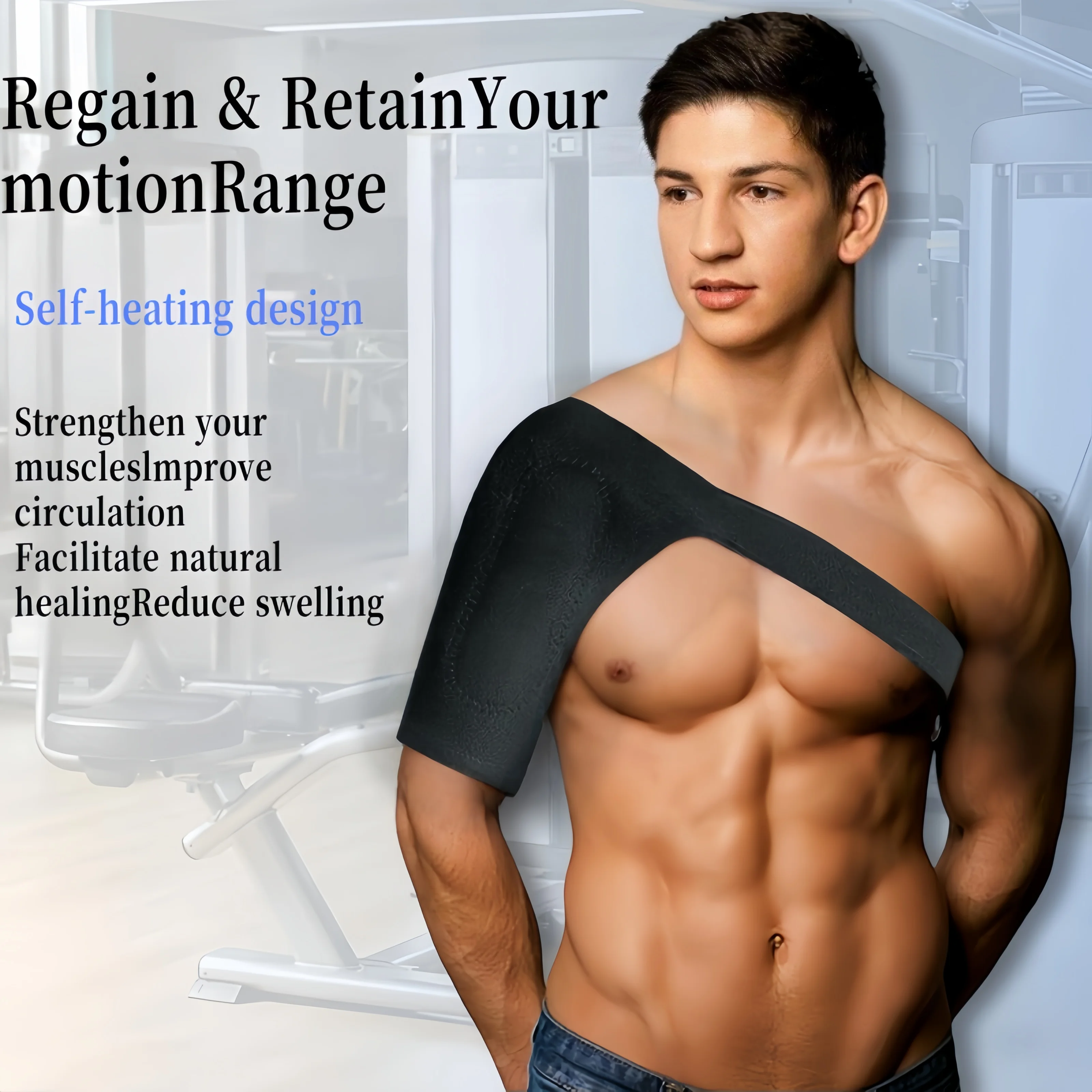 Shoulder pads for warmth and protection for men and women in winter, self-heating shoulder pads for cervical spine, sleeping, ho