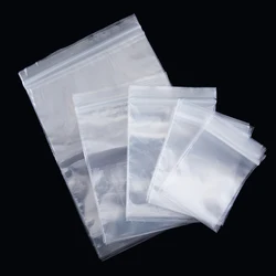 50 - Pack Premium Transparent Zipper Storage Bags for Jewelry and Food Packing (9x13cm - 50pcs)