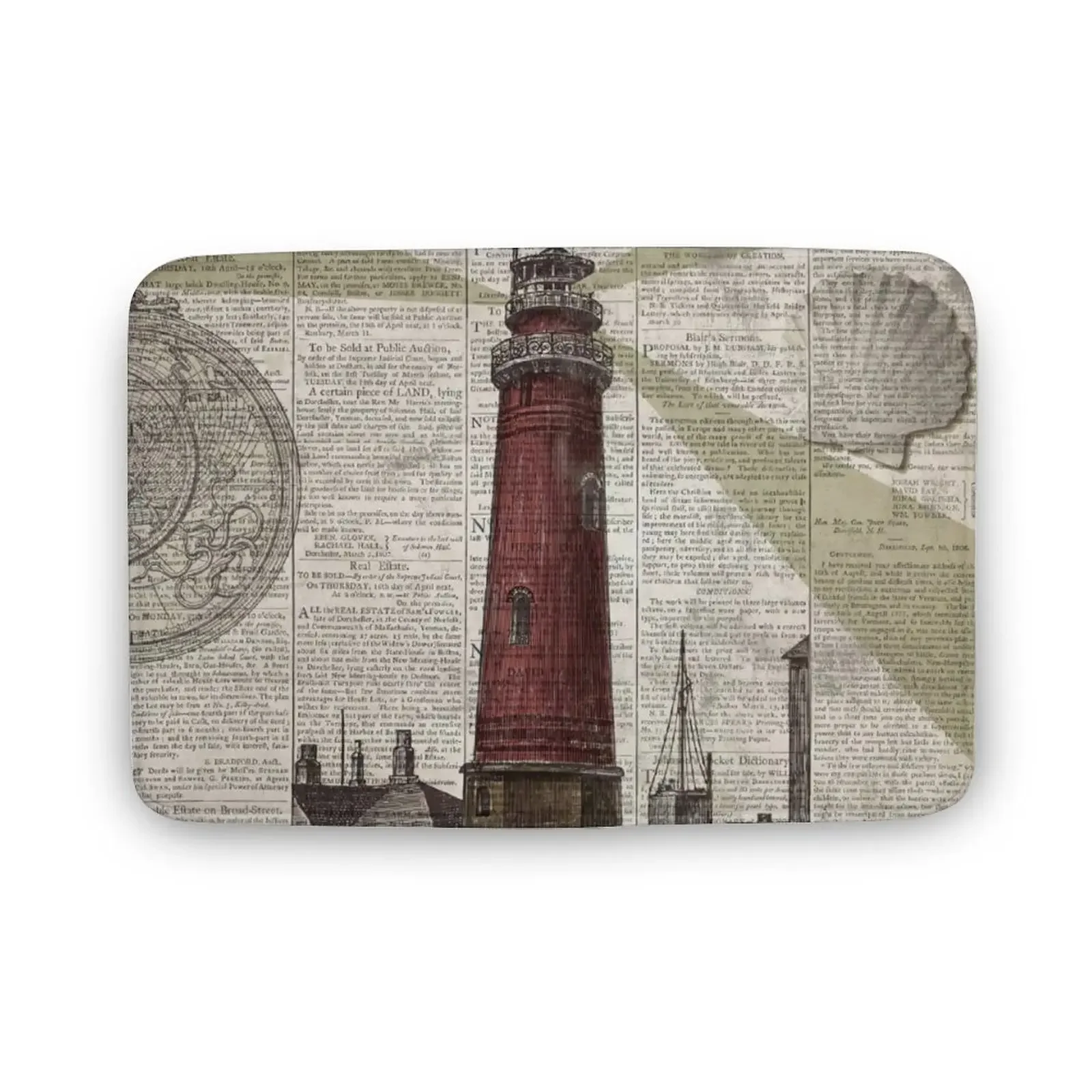 

Nautical decor Lighthouse carpet Polyester carpet non-slip floor mat, doormat, bedroom, kitchen, bathroom decor