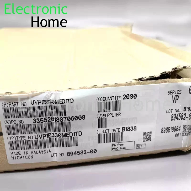 50PCS/LOT Japanese Nichicon 33uf 25v BP non-polar fever audio electrolytic capacitor UVP1E330MED1TD 25V33UF