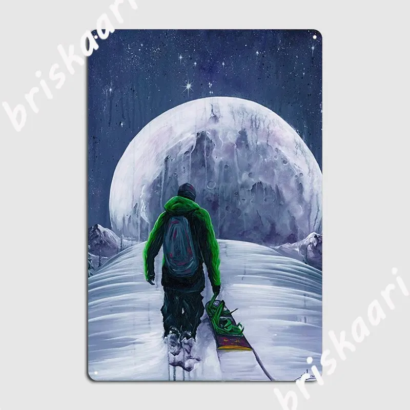 Moon Rider Metal Sign Club Party Party Wall Decor Vintage Tin Sign Poster