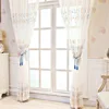 1PC Colorful Ginkgo Blossoms Hot Selling Small American Transparent Grid Embroidered Window Screen New Style 4