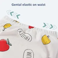 Couches imperméables réutilisables en coton doux pour bébé, shorts de pipi, pantalons d'entraînement en pot pour tout-petits, sous-vêtements pour garçons et filles 4