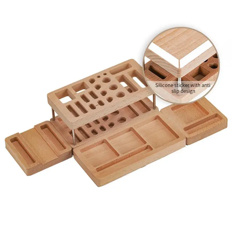 Wooden Model Tools Kit Organizer Rack For DIY Model Building Making Tool Storage Hobby Tools Holder Crafts Tools Rack Stand 5