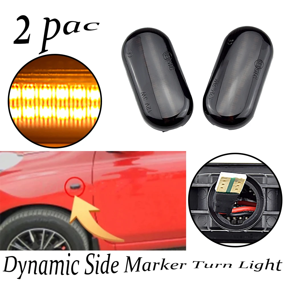 LED Dynamic Turn Signal Light For Nissan Tiida C11 Note E11 Micra