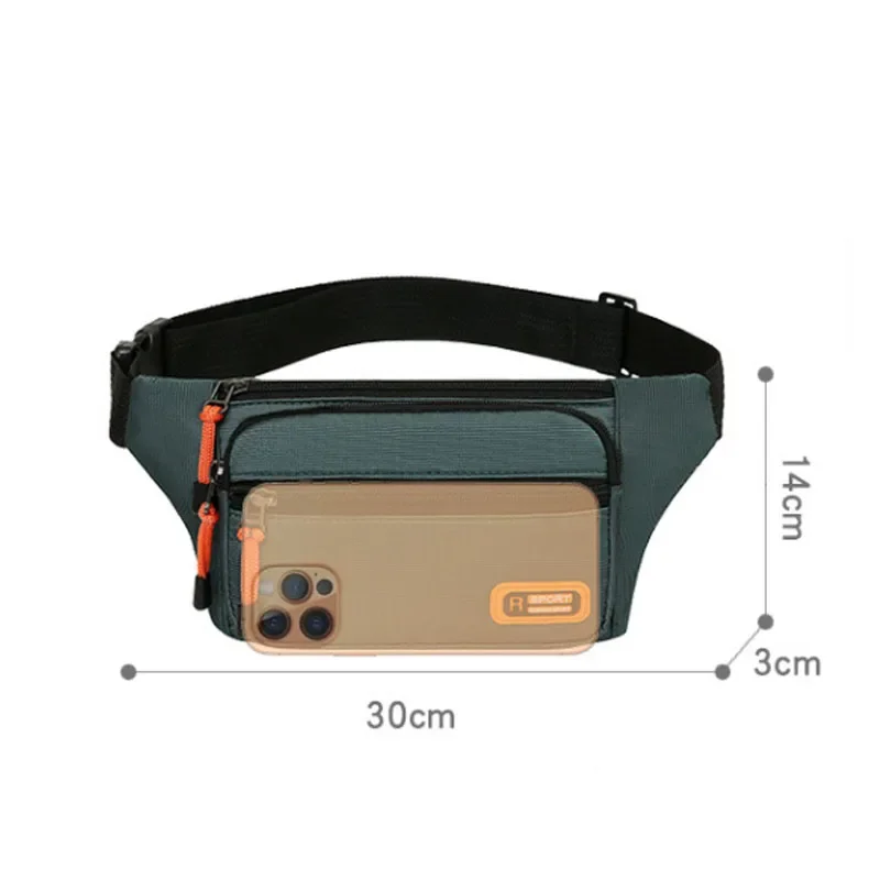 Waterproof Men Waist Bag Fanny Pack Fashion Running Chest Bag Unisex Sling Crossbody Bag Casual Hip Belt Bags Men Waist Packs - Image 6
