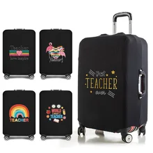 

Travel Accessory Luggage Protective Cover Elastic Travel Dust Suitcase Protector Cover Teacher Print for 18-28 Inch Trolley Case