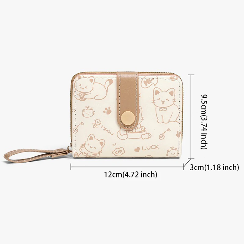Cute Cat Wallet - Interior Compartments