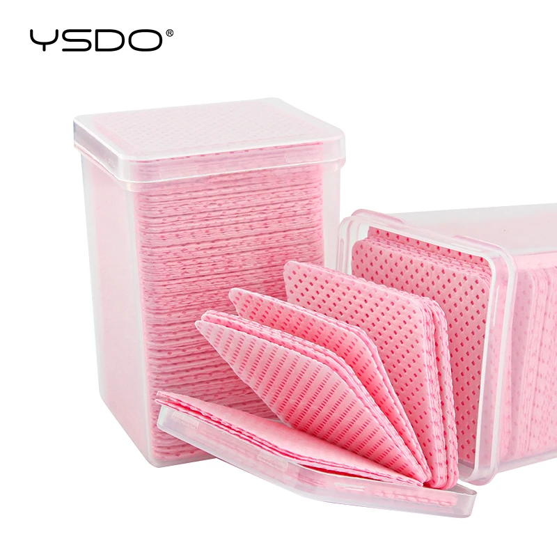 200 PCS 청소 목화 패드 종이 목화 물티슈 속눈썹 접착제 리무버 물티슈 클렌징 목화 손톱 아트 폴란드어 메이크업 클린 패드