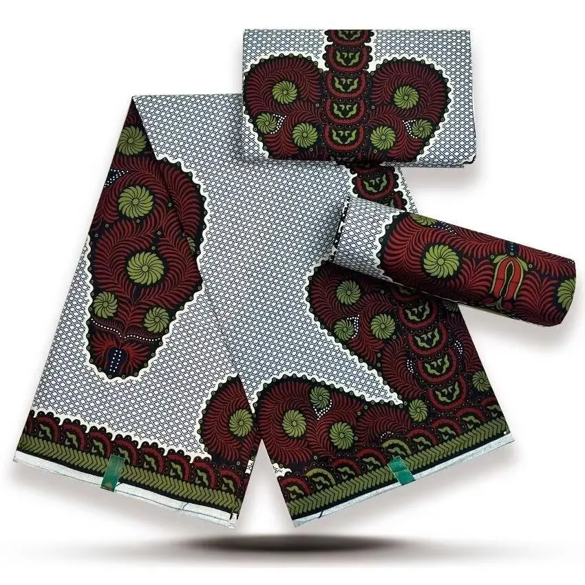2026 100% Cotton Newest Block Real Wax Print Fabric African Ankara Wax Fabrics Soft Dutch Sewing Ghana Wax Fabric 1