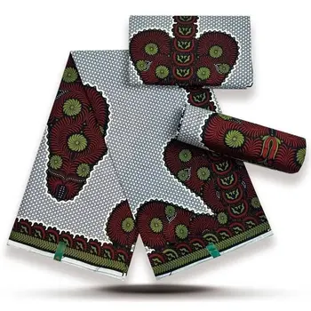 2026 100% Cotton Newest Block Real Wax Print Fabric African Ankara Wax Fabrics Soft Dutch Sewing Ghana Wax Fabric 1