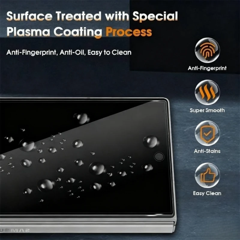 Premium Privacy Tempered Glass Case with Anti-Peeping Screen Protector Film