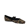 2024 New Fashion Women's Flat Shoes Round Toe Leopard Print Casual Shoes Ladies Breathable Slip-on Outdoor Soft Mary Jane Shoes 5