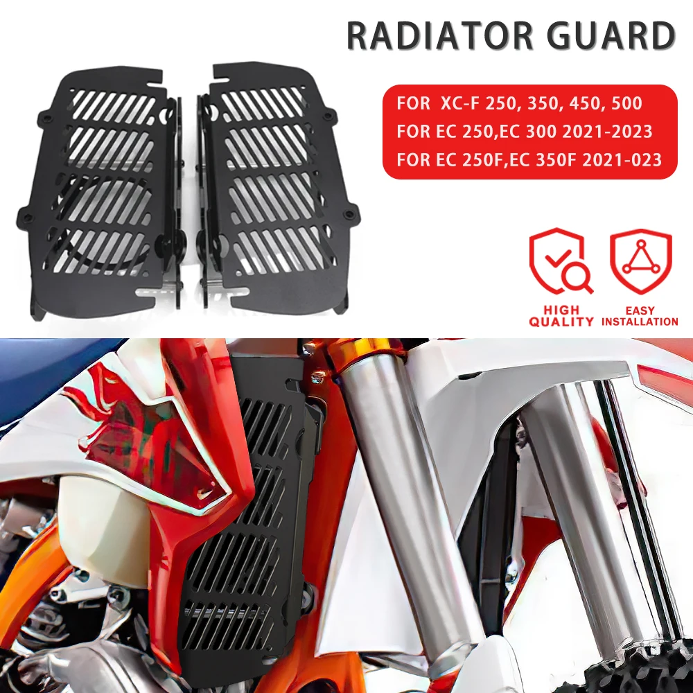 

FOR KTM EXC XC SX SX-F XCW TPI 2T 4T 125 150 250 300 350 450 500 2019 2020 2021 2022 2023 Motorcycle Radiator Grille Guard Cover