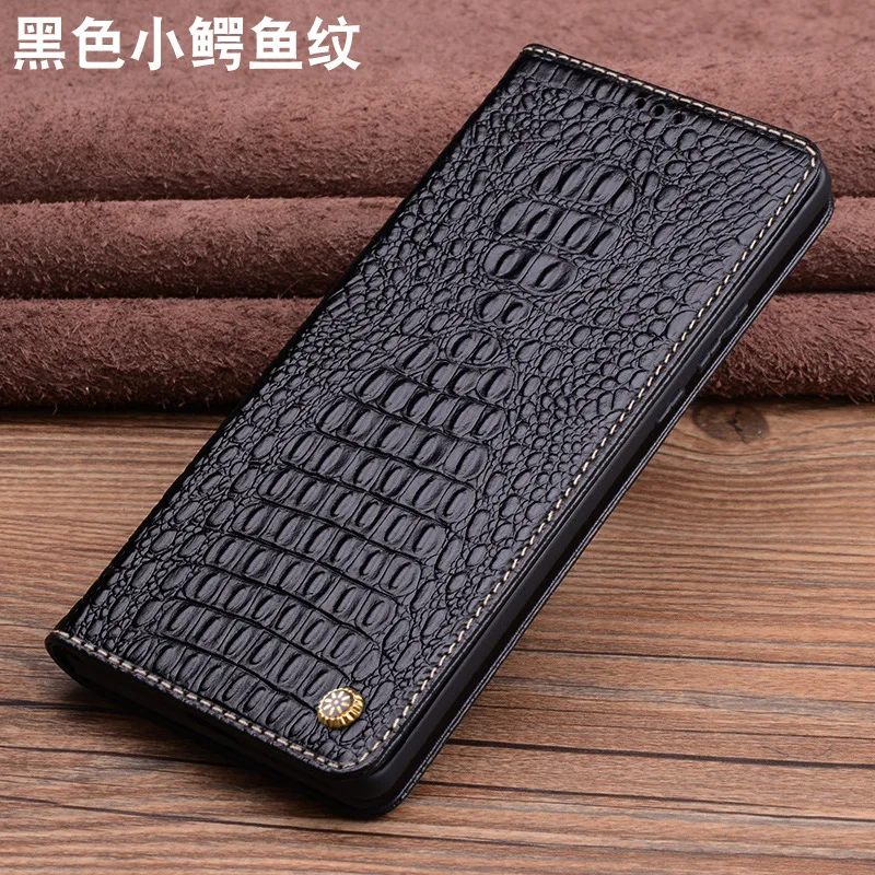 Genuine Leather Magnet Clasp Phone Cover Case For Xiaomi Mi 14 13 12s 11 Ultra Kickstand Holster Cases Protective Full Funda