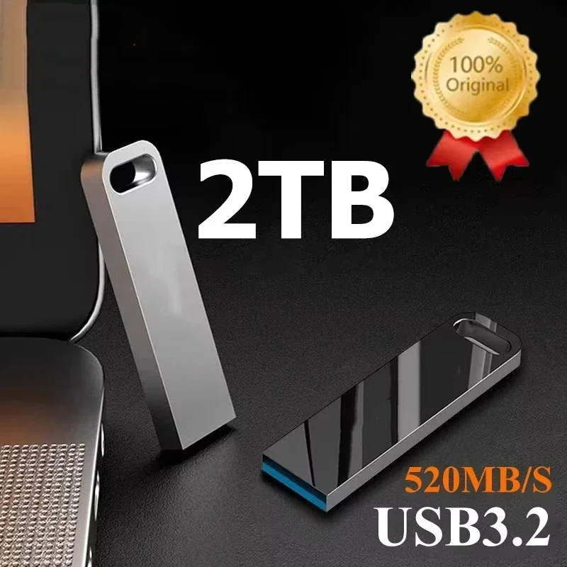 Ultra-Speed Waterproof Metal Flash Drive - High-Capacity Portable USB Storage