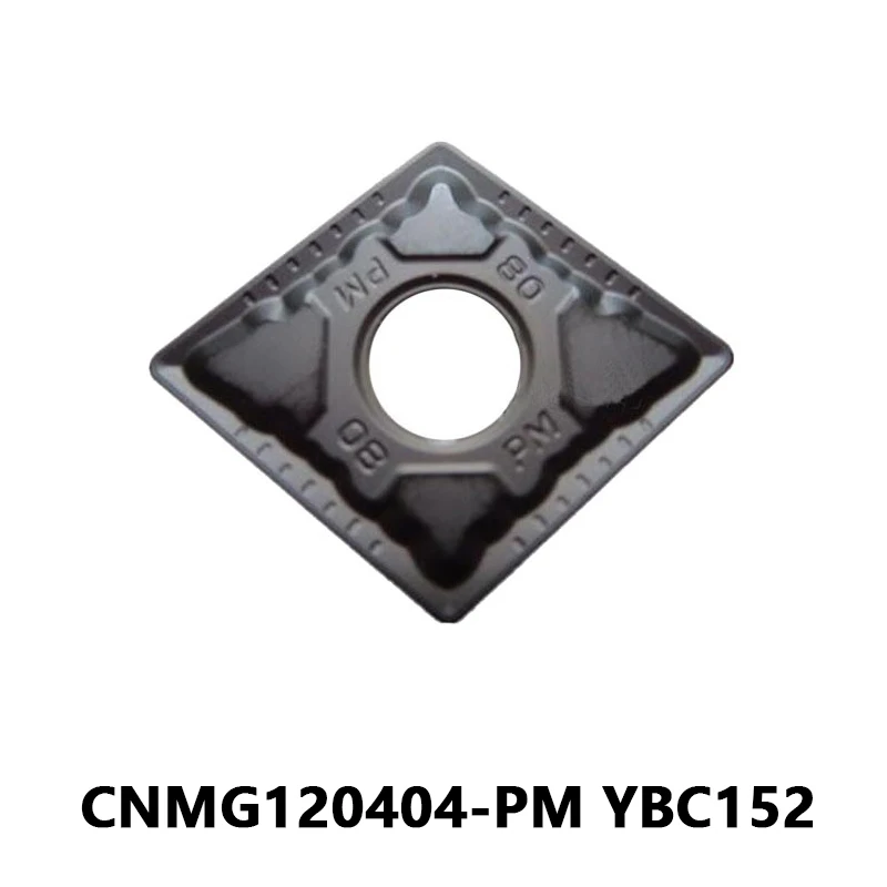 

CNMG120404-PM YBC152 CVD Coated Carbide Inserts for Steel Machining from Finishing to Medium Roughing CNC Lathe CNMG 120404