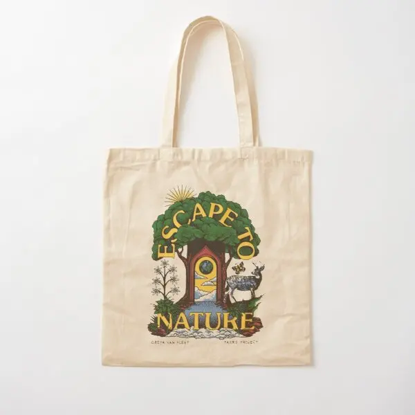 

Сумка на плечо женская из хлопчатобумажной ткани, многоразовая